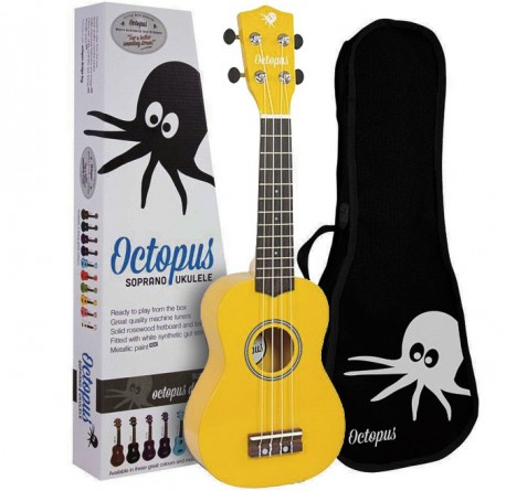 Octopus UK-205 YW Ukelele soprano amarillo envio gratis