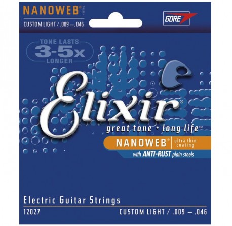 Elixir Nanoweb 12027 cuerdas guitarra electrica  envio gratis