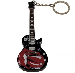 Llavero guitarra electrica  Rolling Stones Legend EGK-0665 madera envío gratis correos