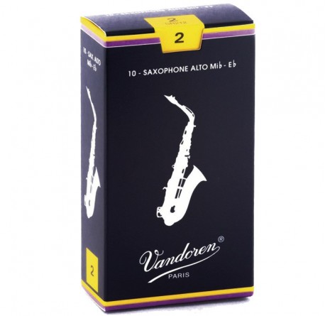 Vandoren SR212 en Mib grosor 2  caja 10 Cañas para saxofon alto envio gratis