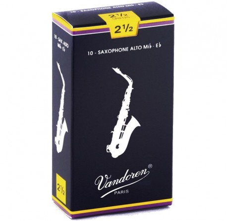 Vandoren SR2125 en Mib grosor 2.5 caja 10 Cañas para saxofon alto envio gratis