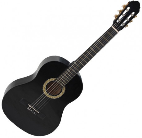 Toledo Primera 34-BK Guitarra española negra tamaño 3/4 envio gratis
