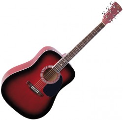 Soundsation Yellowstone DN-RDS Guitarra acustica roja envío gratis