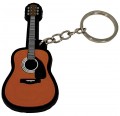 Llavero guitarra acústica RBK-0016 goma regalo para musicos envío gratis correos