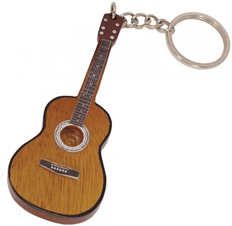 Llavero guitarra española clásica miniatura SGK-0444 madera envío gratis correos