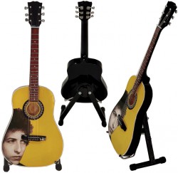 Miniatura guitarra acústica MGT-7092 Bob Dylan regalo para músicos envío gratis