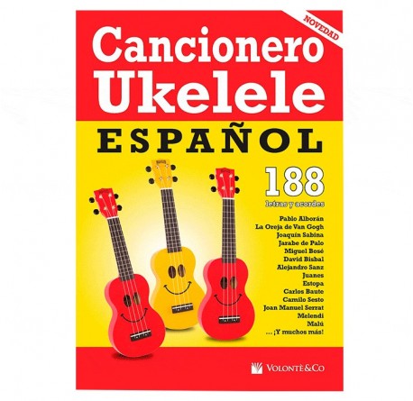 Cancionero Ukelele español Volonte MB685 envío gratis