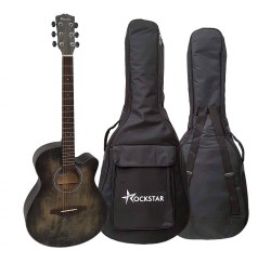 Rockstar SA4000BK Guitarra acústica cutaway y funda envío gratis