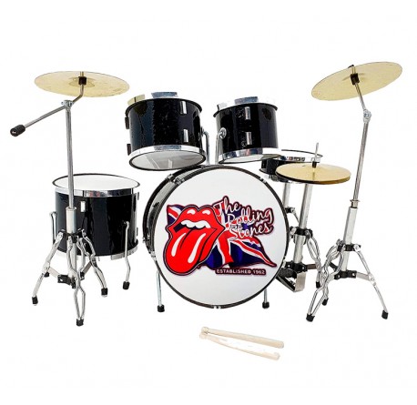 Miniatura bateria acustica MDR-0022 Rolling Stones regalo musical envio gratis