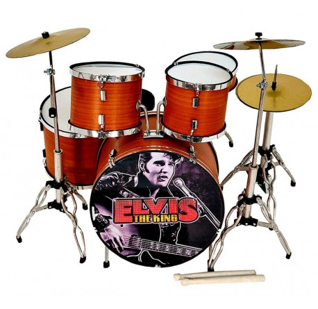 Miniatura bateria acustica MDR-0107 Elvis Presley regalo musical envio gratis