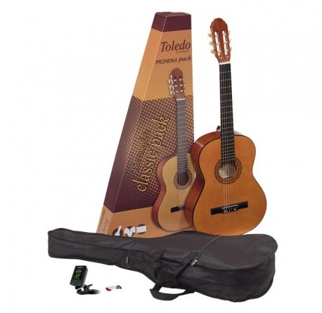 Toledo GP-44NT Pack guitarra clásica funda afinador y puas envío gratis