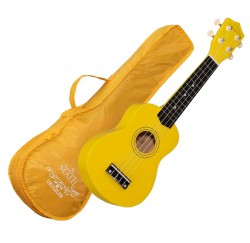 Ukelele soprano Maui Sunny 10Yw color amarillo con funda envio gratis