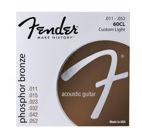 Fender 60CL juego de cuerdas para guitarra acústica 11-52 envio gratis