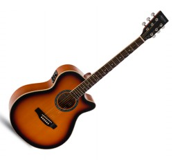 Admira Indiana sombreada brillo guitarra electroacústica envio gratis