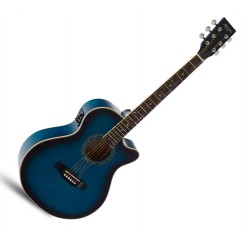 Admira Indiana azul brillo guitarra electroacústica envio gratis