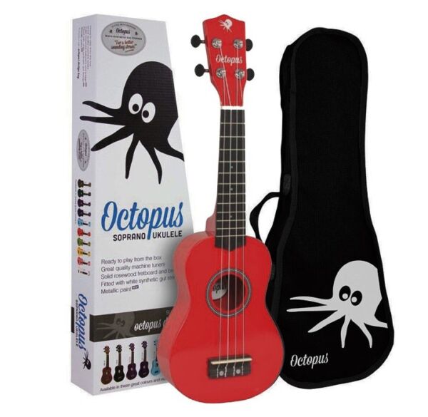 Octopus UK-205 CAR Ukelele soprano rojo envio gratis