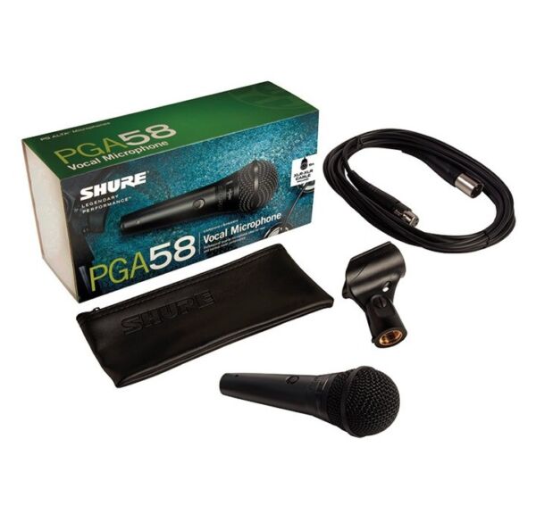Shure PGA58 XLR Microfono vocal de mano envio gratis