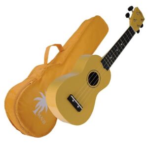 Maui MUK10-YW Ukelele soprano amarillo con funda