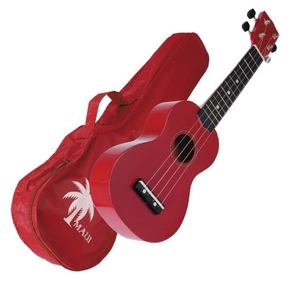 Maui MUK10-RD Ukelele soprano rojo con funda envío gratis