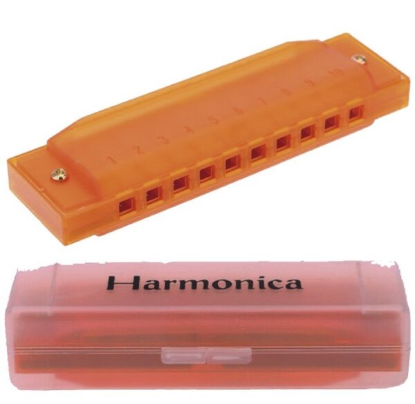 Bee Happy Harp Orange Armonica Do-C envío gratis
