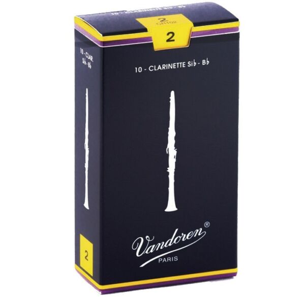 Vandoren CR102 en Sib grosor 2 Caja 10 unidades Cañas para clarinete envío gratis