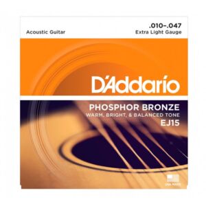 D’addario EJ15 (10-47)  Cuerdas para guitarra acustica envío gratis