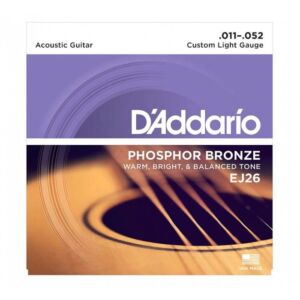 D’addario EJ26 (11-52) Cuerdas guitarra acustica envío gratis