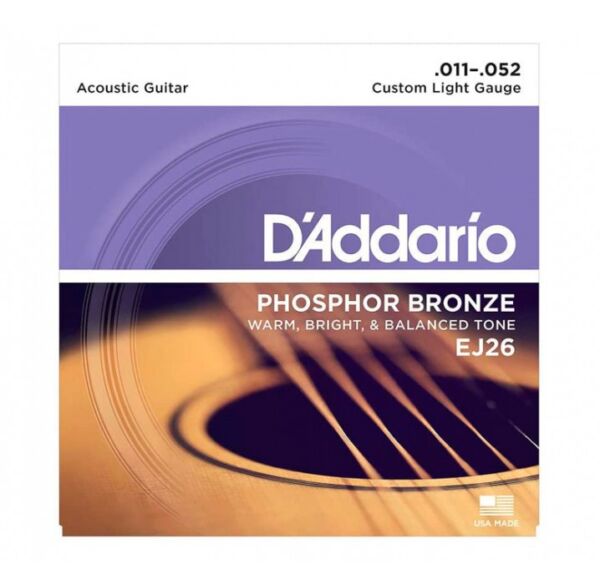 D'addario EJ26 (11-52) Cuerdas guitarra acustica envío gratis