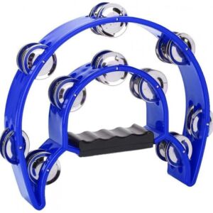 Rockstar HMT03BL Pandereta media luna azul envio gratis