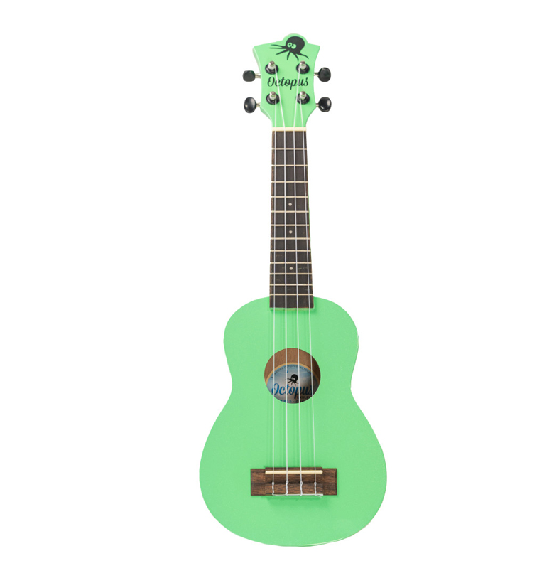 Ukelele verde Octopus UK-205GRS con funda envio gratis 1 Ukelele verde Octopus UK-205GRS con funda envio gratis