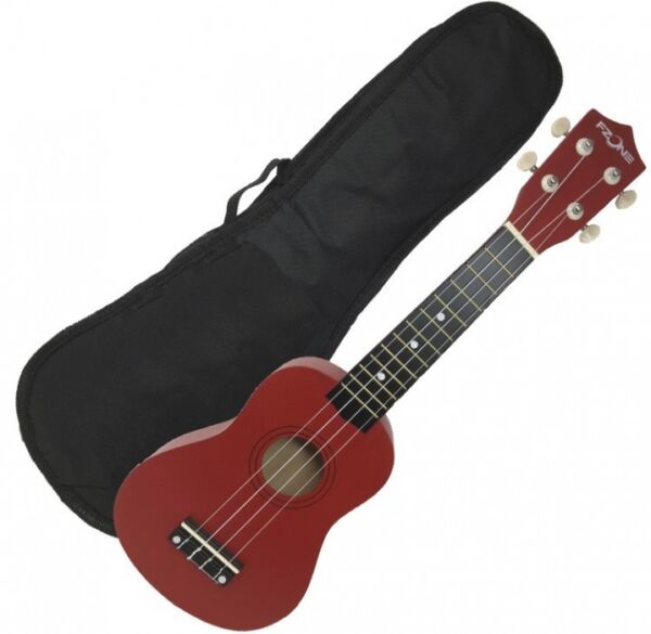 Fzone UK-02SB RD Ukelele soprano con funda rojo envío gratis