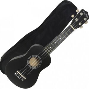 Fzone UK-02SB BK Ukelele soprano con funda negro envío gratis