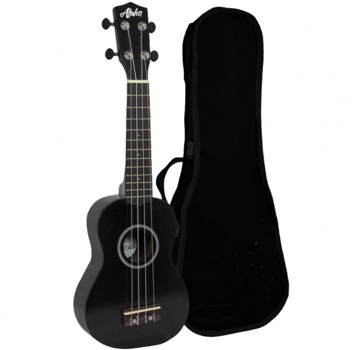 Aloha UK-200B BK Ukelele soprano con funda envío gratis