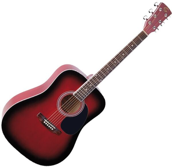 Soundsation Yellowstone DN-RDS Guitarra acustica roja envío gratis