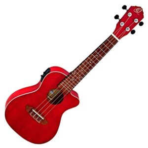 Ortega RUFIRE-CE Ukelele electrificado  color rojo envio gratis