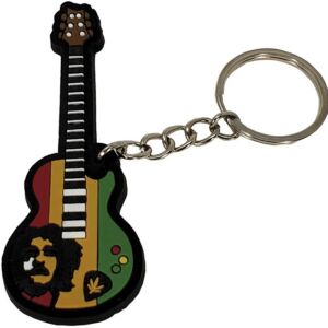 Llavero guitarra electrica Rasta RBK-0108 goma regalo para musicos envío gratis correos