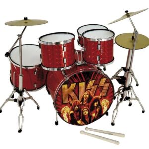 Miniatura batería acustica MDR-0121 roja cromado regalo para músicos envío gratis