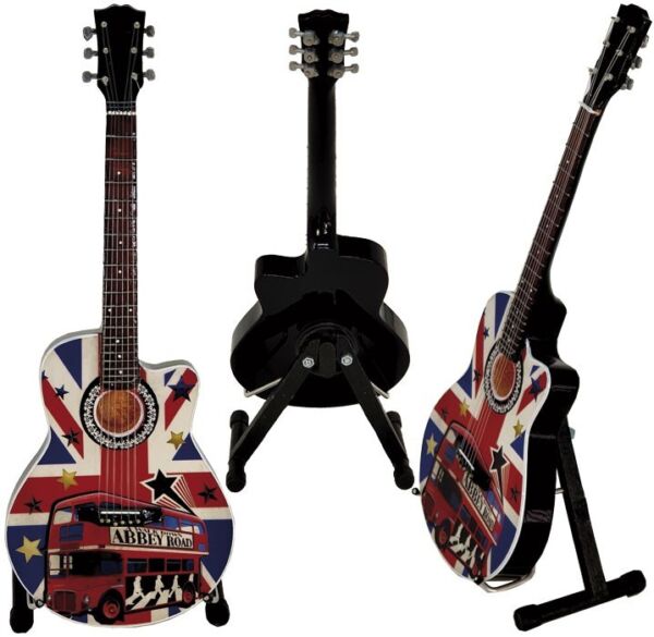 Miniatura guitarra acustica MGT-5159 The Beatles regalo para músicos envío gratis