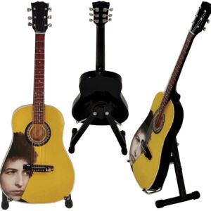 Miniatura guitarra acústica MGT-7092 Bob Dylan regalo para músicos envío gratis