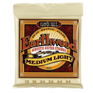 Ernie Ball 2003 Medium Light Juego de cuerdas guitarra acustica envío gratis