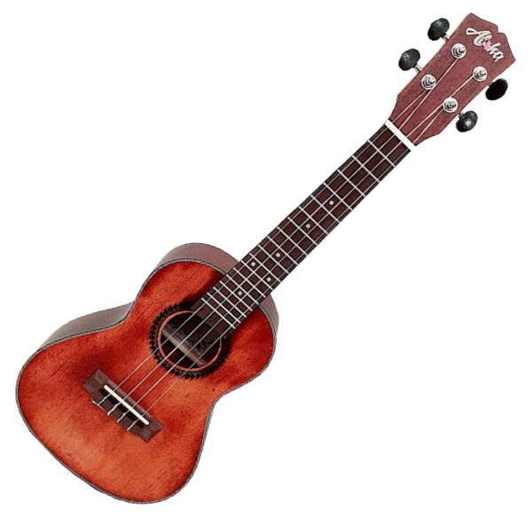 Aloha SK-2432-RD Ukelele concerto color rojo ambar vintage envío gratis