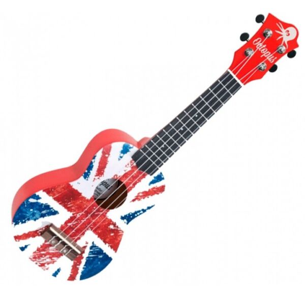 Octopus UK-205UJR Ukelele Union Jack Roja envío gratis