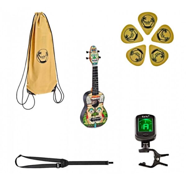 Pack Ukelele soprano Keiki K2-TM Totem