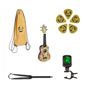 Pack Ukelele soprano Keiki K2-VP Voodoo envío gratis