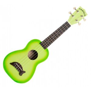Makala sombreado delfín verde Ukelele Soprano envío gratis