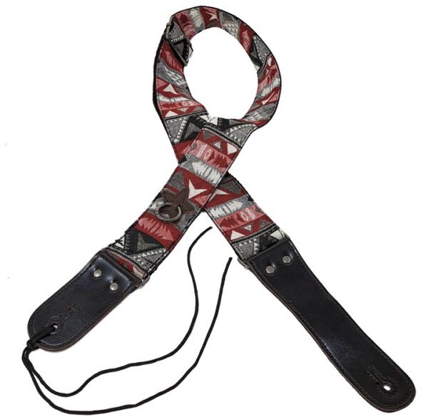 Correa guitarra y bajo Rockyou S-582 diseño azteca envio gratis