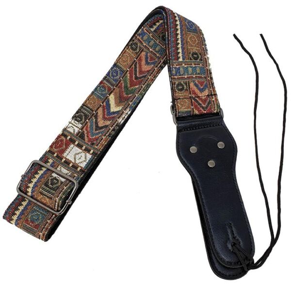 Correa guitarra y bajo Rockyou S-583 diseño azteca envio gratis