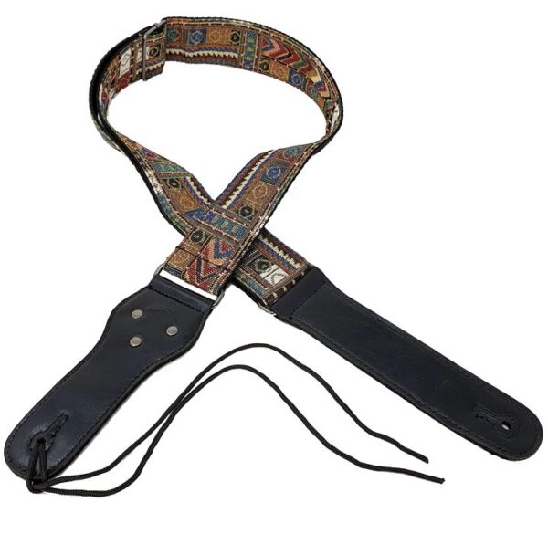 Correa guitarra y bajo Rockyou S-583 diseño azteca envio gratis