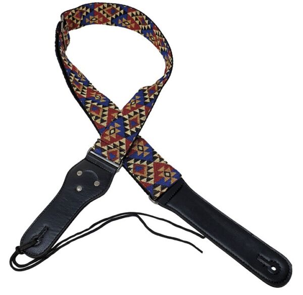 Correa guitarra y bajo Rockyou S-806 diseño azteca envio gratis