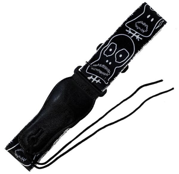 Correa guitarra y bajo Forest S-008-4 calaveras Satriani envio gratis